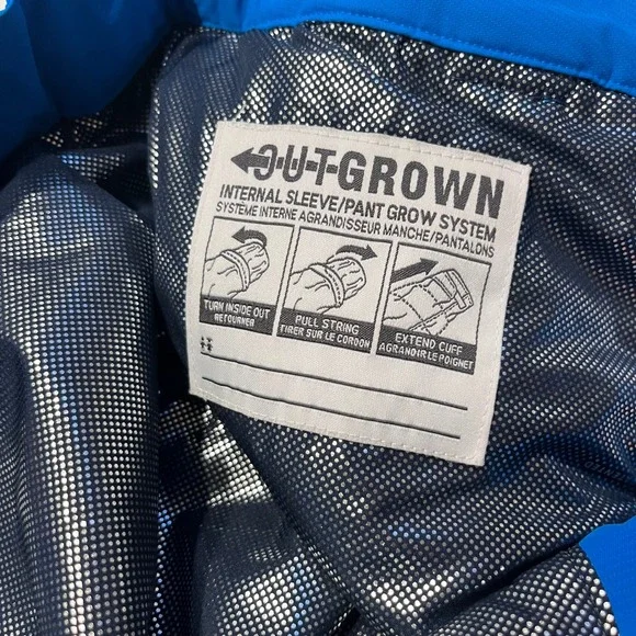 Columbia Titanium Omni-Tech Kids Blue Waterproof Snow Pants Sz. LG Ski Snowboard - Picture 12 of 16